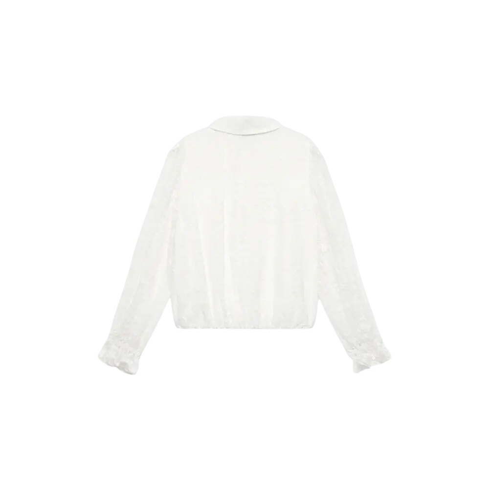 Mint Velvet Cream Jacquard Shirt